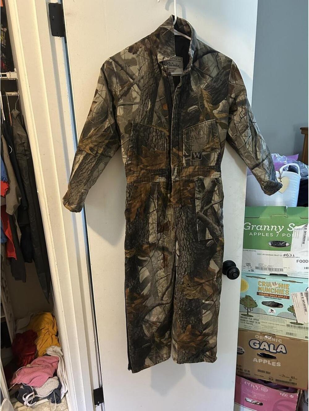 Vintage Walls camouflage coveralls with with woodland camo design size 12 years
